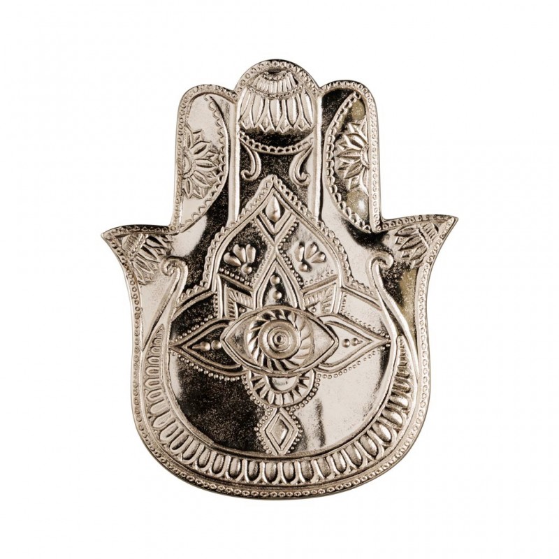 SILVER HAMSA TRAY XXL